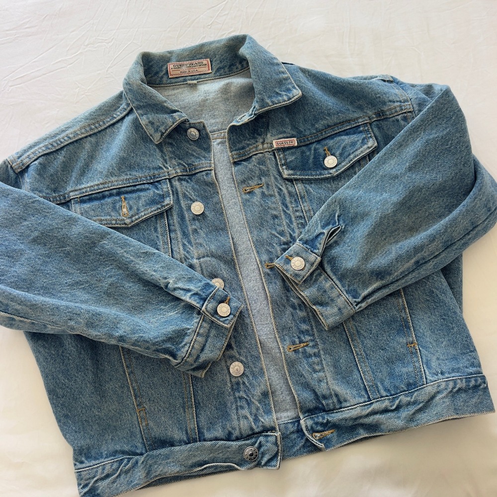 Vintage Guess Jeans Georges Marciano Denim Jacket Medium Wash Womens M
